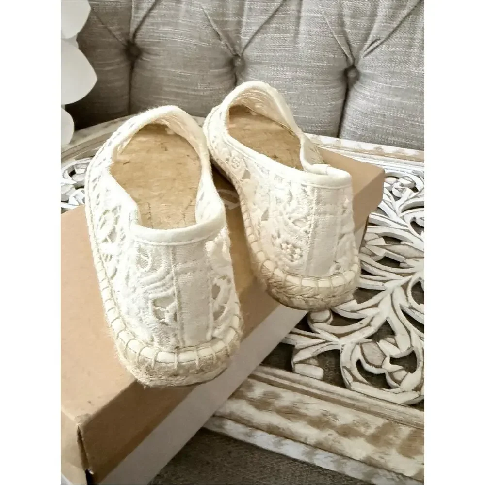 Soludos Ivory Slip On Espadrille Shoes Women’s 8